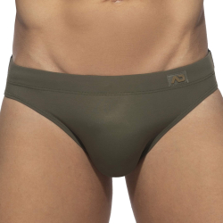 Slip de Bain Bicolore Kaki - Noir Addicted