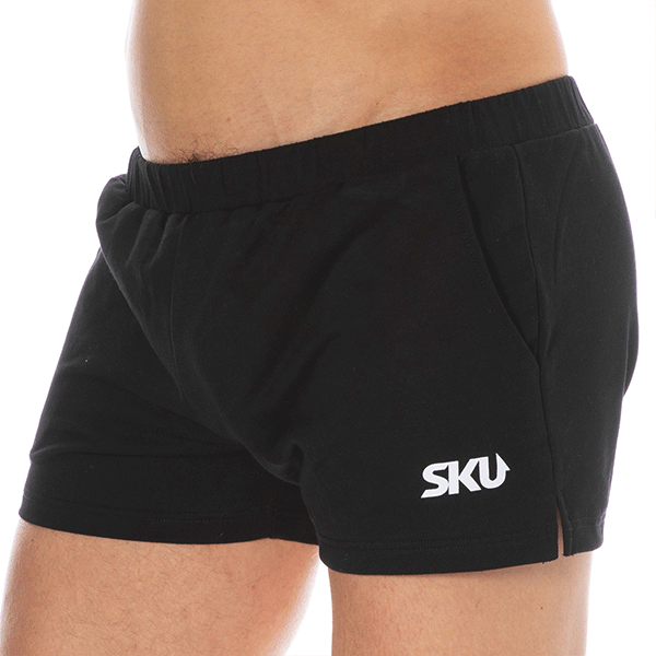 SKU Cotton Sport Shorts - Black