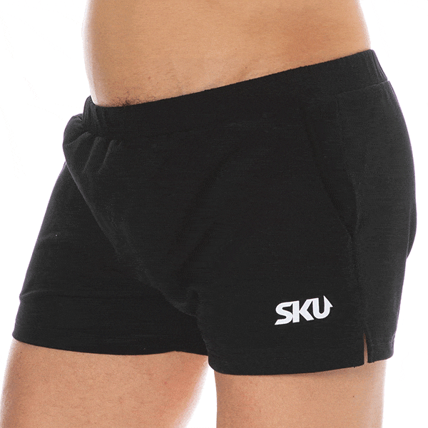 SKU Cotton Sport Shorts - Black