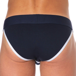 Slip Tanga Logo Coton Bleu Marine SKU