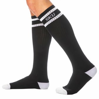 Chaussettes Sport Hautes Noires SKU