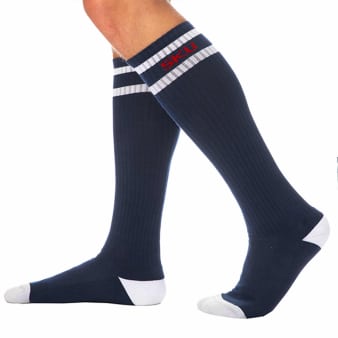 Chaussettes Sport Hautes Bleu Marine SKU