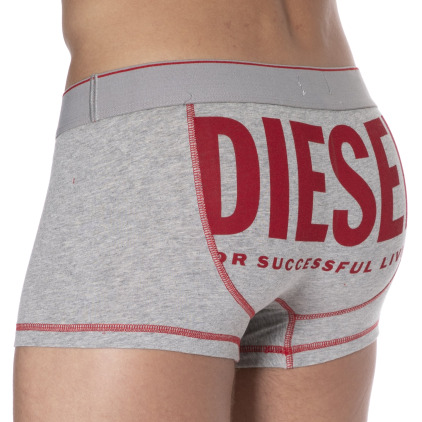 Diesel Boxer Maxi Logo Coton Gris Chiné