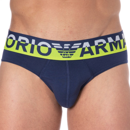 Emporio Armani Megalogo Cotton Briefs - Ink
