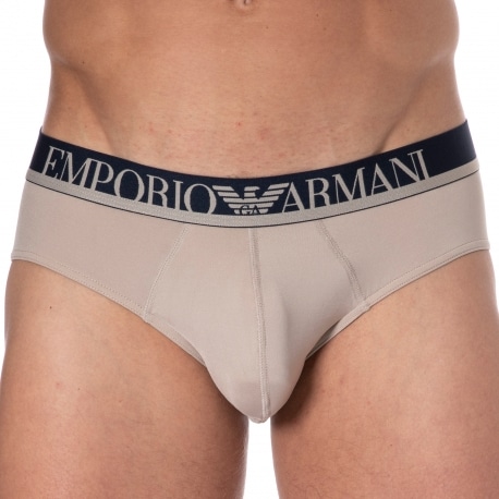 Emporio Armani Essential Microfiber Briefs - Beige