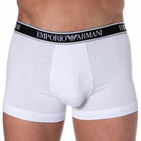 Emporio Armani Core Logoband Cotton Boxer Briefs - White
