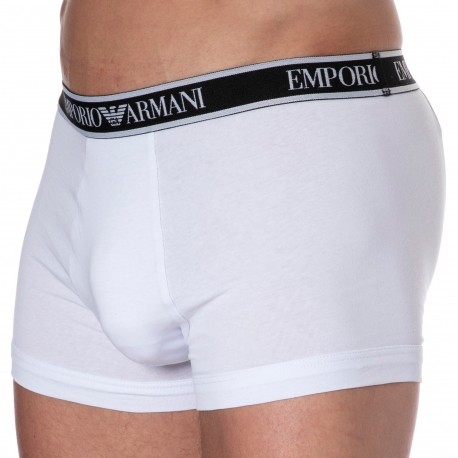 Emporio Armani Core Logoband Cotton Boxer Briefs - White