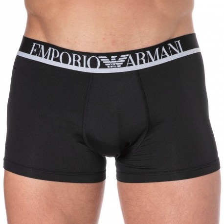Emporio Armani Essential Microfiber Boxer Briefs - Black