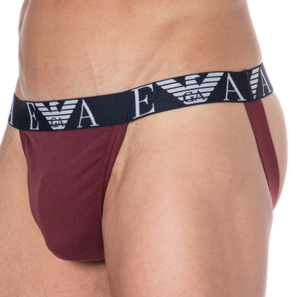 Emporio Armani Jock Strap Bold Monogram Coton Bordeaux