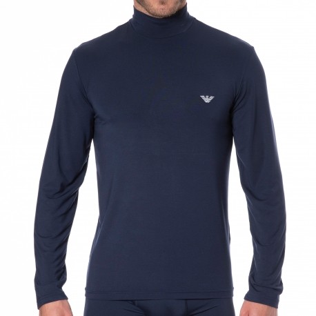 Emporio Armani Sweatshirt Soft Modal Bleu Marine