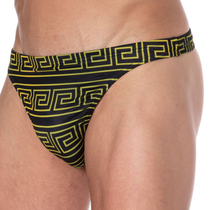 Sweet Banana String de Bain Greek Frame Noir - Or