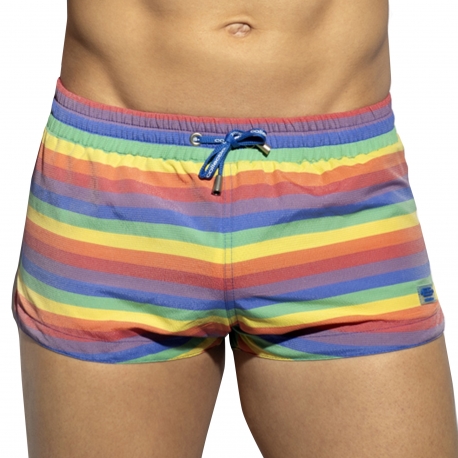 ES Collection Multi Stripes Swim Shorts - Rainbow