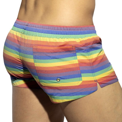 Short de Bain Multi Stripes Arc-en-Ciel ES Collection