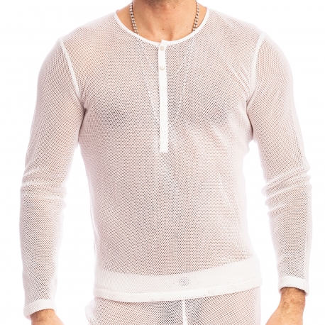 l'homme invisible t-shirt madrague blanc