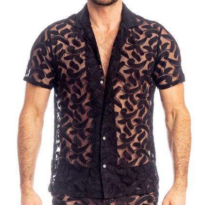 L'Homme invisible Chemisette Boxy Gomorrah Noire