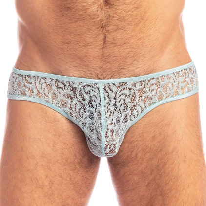 L'Homme invisible Slip Mini Fleur d'Ether Bleu Glacier