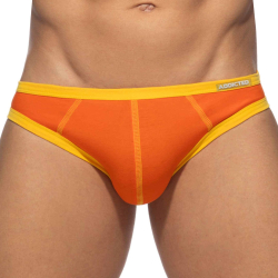 Addicted 3-Pack Twink Cotton Briefs - Orange è Grey - Khaki