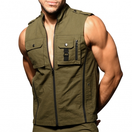Andrew Christian Capsule Army Vest - Olive