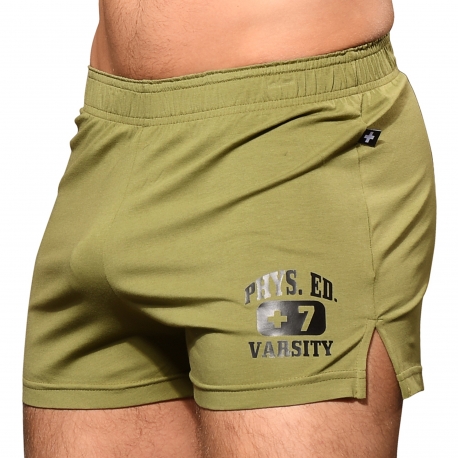 Andrew Christian Phys. Ed. Varsity Shorts - Olive