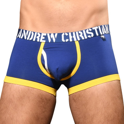 Andrew Christian Boxer Almost Naked Fly Tagless Marine Andrew Christian Boxer Almost Naked Fly Tagless Marine