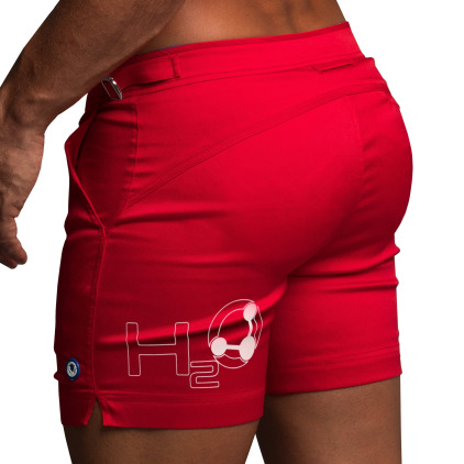 Rounderbum Short de Bain Padded H2O Rouge Rounderbum Short de Bain Padded H2O Rouge