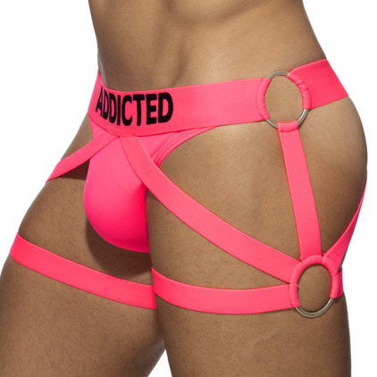 AD Fetish Harnais de Cuisse Neon Rose Fluo