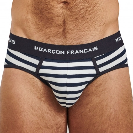 Garcon Francais Striped Brief - Sailor
