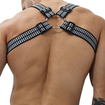Harnais Body Hybred Noir - Gris Breedwell