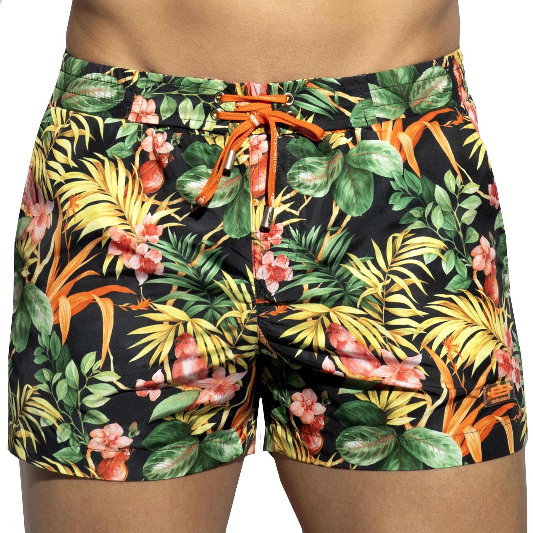 ES Collection Hawaiian Swim Shorts - Black | INDERWEAR
