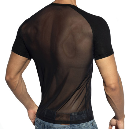 T-Shirt Raglan Net Noir ES Collection