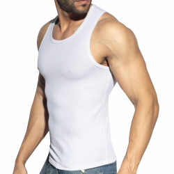 Débardeur Sport Recycled Rib Blanc ES Collection