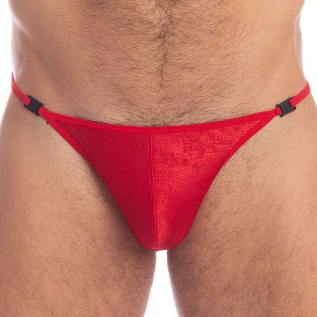 L’Homme invisible Barbados Cherry Striptease Thong - Red