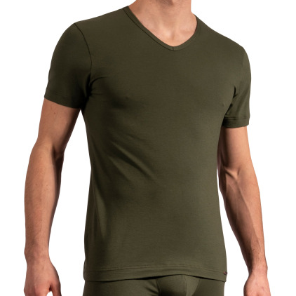 Olaf Benz T-Shirt Col V RED 1601 Olive
