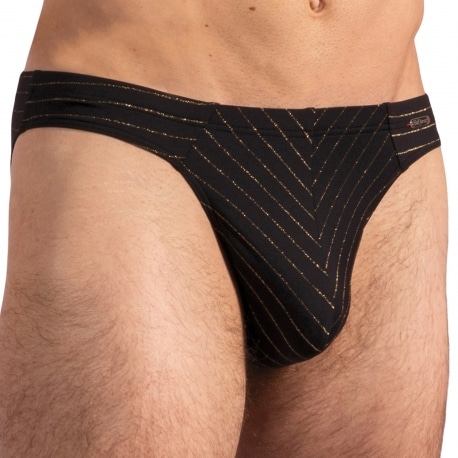 Olaf Benz RED 2215 Brazil Briefs - Black - Gold