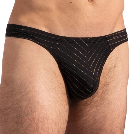 Olaf Benz Red 2215 Mini Thong - Black - Gold