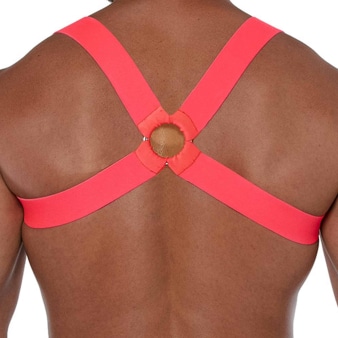 Harnais Elastique Fetish Rose Fluo TOF Paris