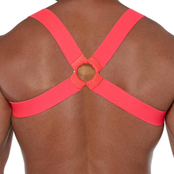 Harnais Elastique Fetish Rose Fluo TOF Paris