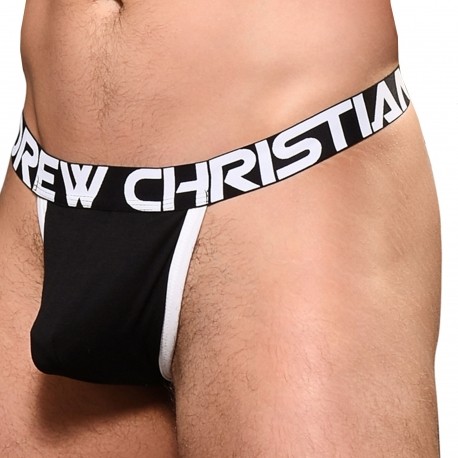 Andrew Christian String Y-Back CoolFlex Modal Active Show-It Noir