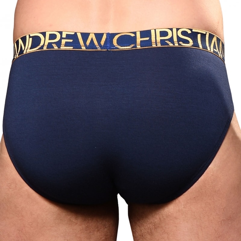 Andrew Christian Almost Naked Happy Modal Briefs - Navy