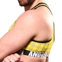 Andrew Christian Brassière Sport Plaid Jaune