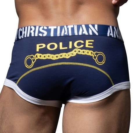 Andrew Christian Boxer Police Bleu Marine