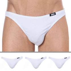 Lot de 3 Slips Mini Coton Blancs SKU