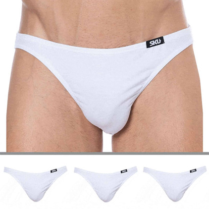Lot de 3 Slips Mini Coton Blancs SKU