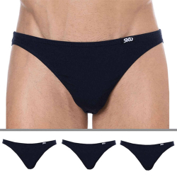 SKU 3-Pack Cotton Mini Briefs - Navy