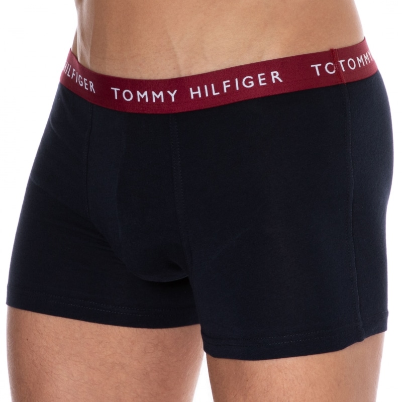 Tommy Hilfiger Essential Cotton Boxer Briefs - Navy - Red