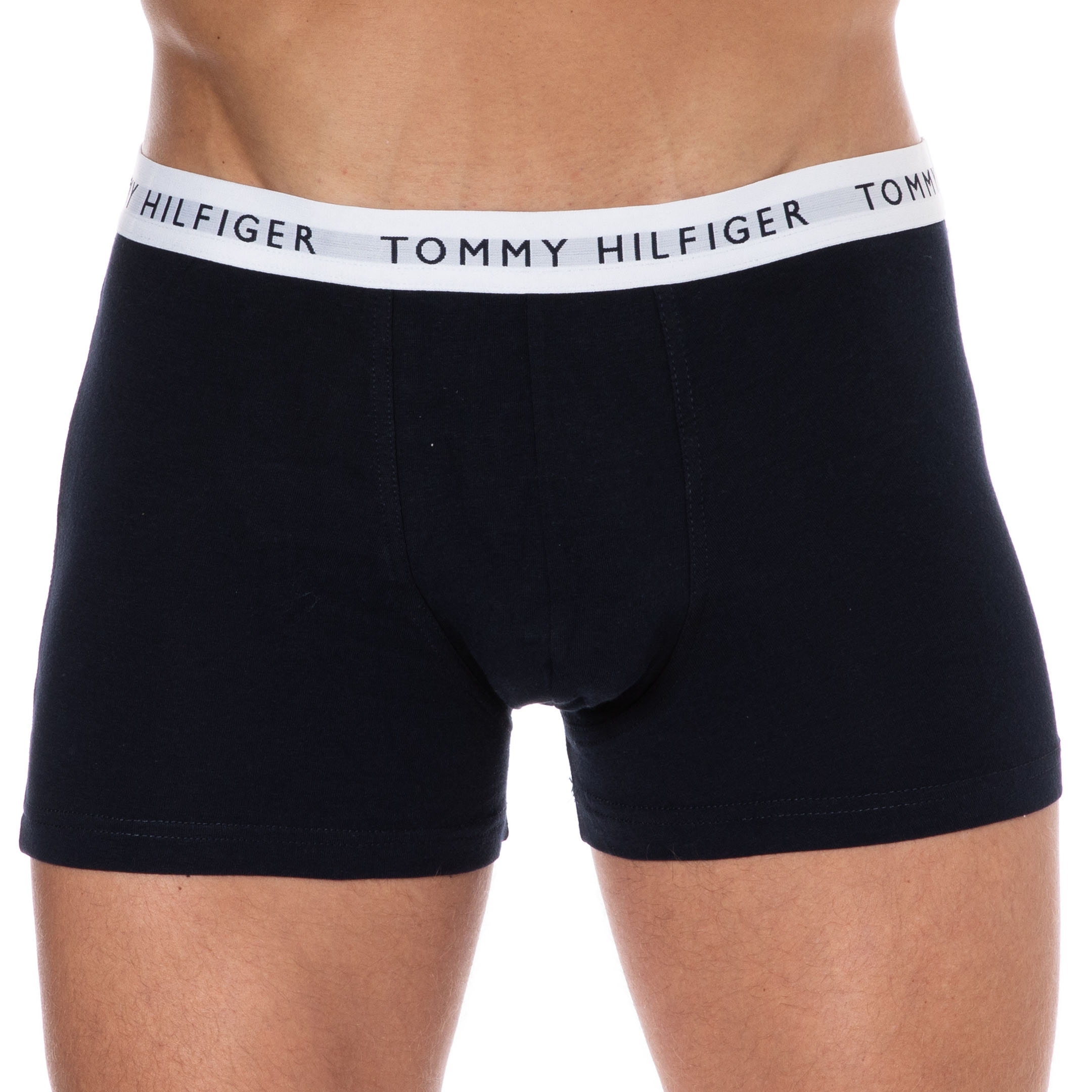 Tommy Hilfiger Essential Cotton Boxer Briefs - Navy - White
