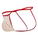 CandyMan Jock Strap Micro Dentelle Beige