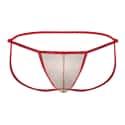 CandyMan Jock Strap Micro Dentelle Beige