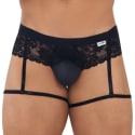 CandyMan Jock Strap Jarretière Dentelle Noir