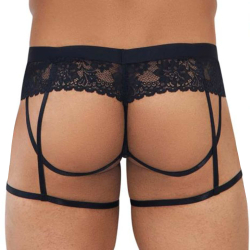 Jock Strap Jarretière Dentelle Noir Candyman